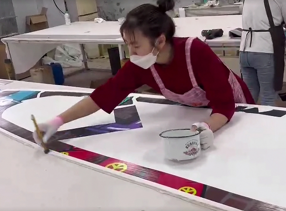 Склеивание боковых слоёв